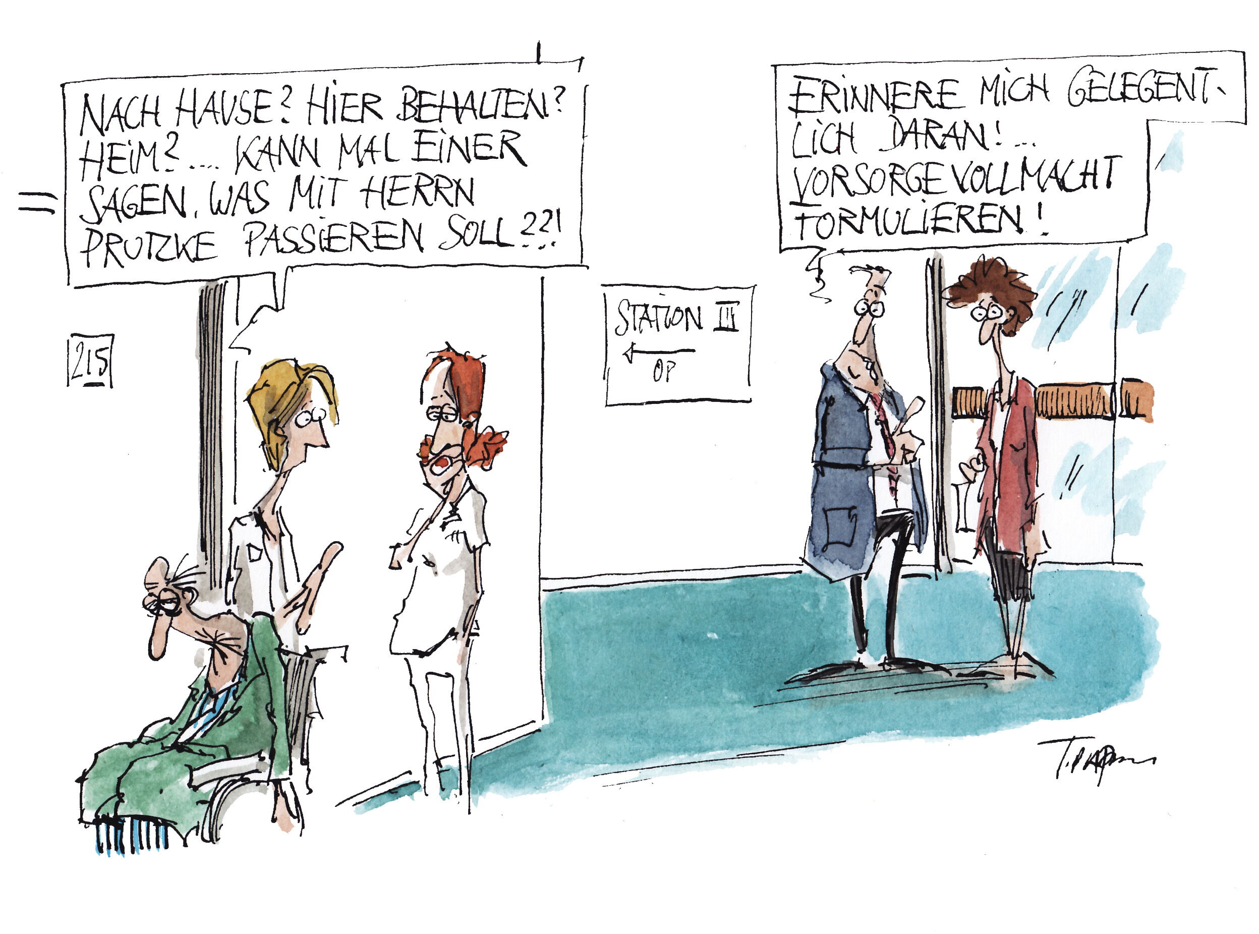 Rechtliche Betreuung im Überblick Karrikatur zum Thema „Rechtliche Betreuung im Überblick”